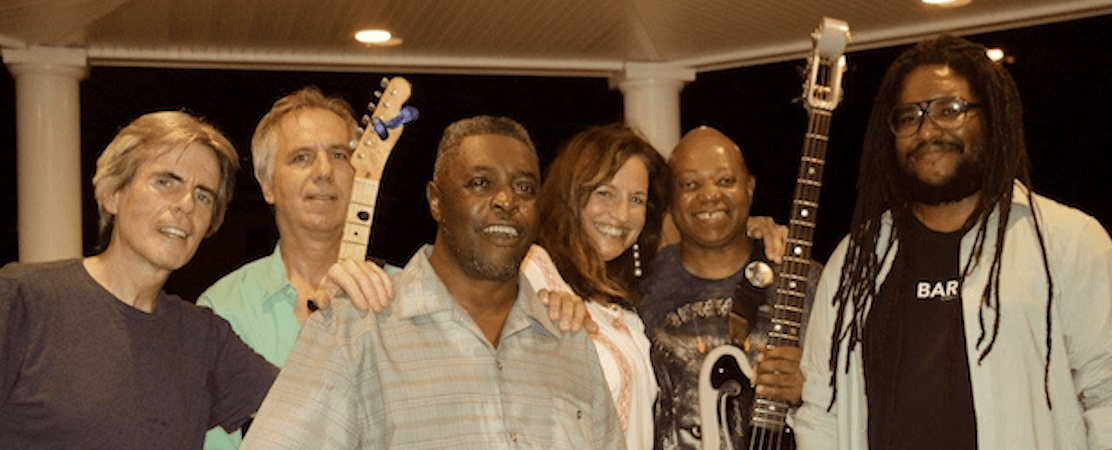 The Jon Bates Band on stage, 2015
