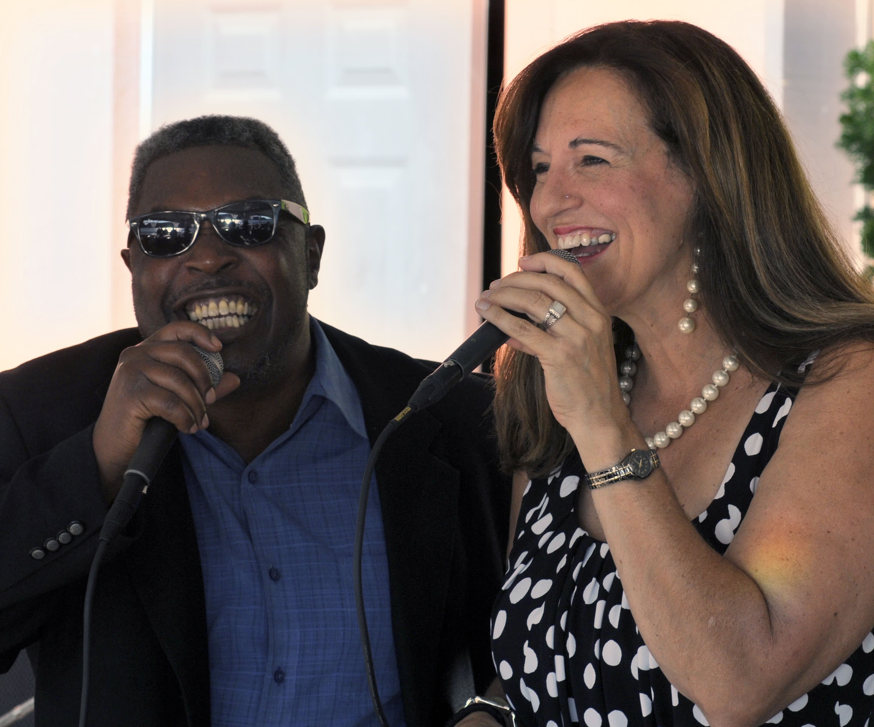Steve Riddick and Debbie Major duet